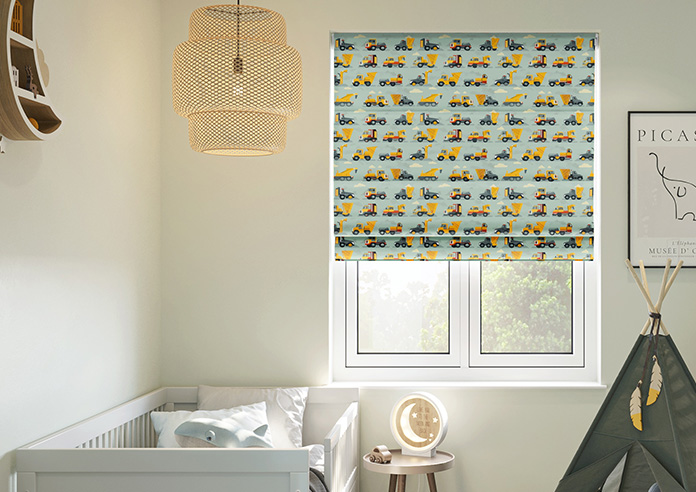 Construction Crew, Cement Grey - Roman Blind - Image 3